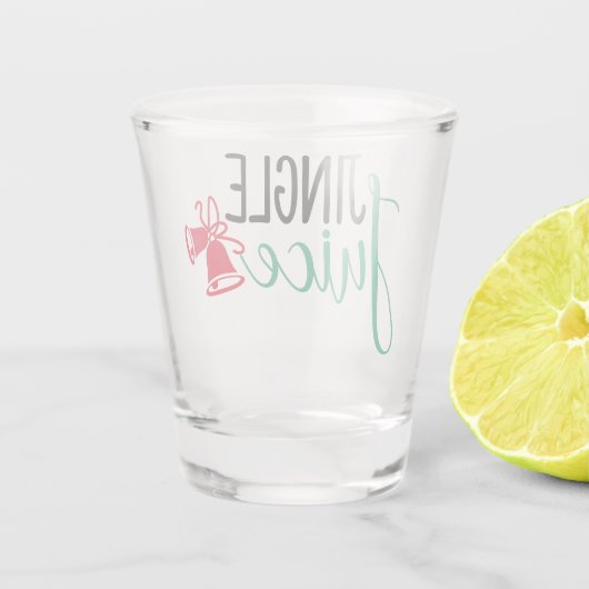 Jingle Juice | Funny Christmas Drinks Spaß Schnapsglas (Rückseite)