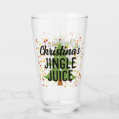 Jingle Juice Funny Personalisiert Christmas Beer Glas (Rückseite)