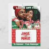 Jingle Juice Funny Weihnachtsgeschenk Kartenhalter Einladung (Vorderseite)