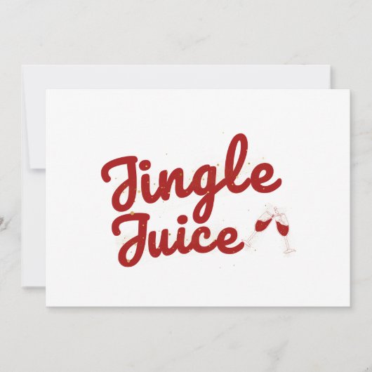Jingle Juice, Holiday Party Card Feiertagskarte (Vorderseite)