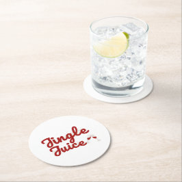 Jingle Juice, Holiday Party Runder Pappuntersetzer