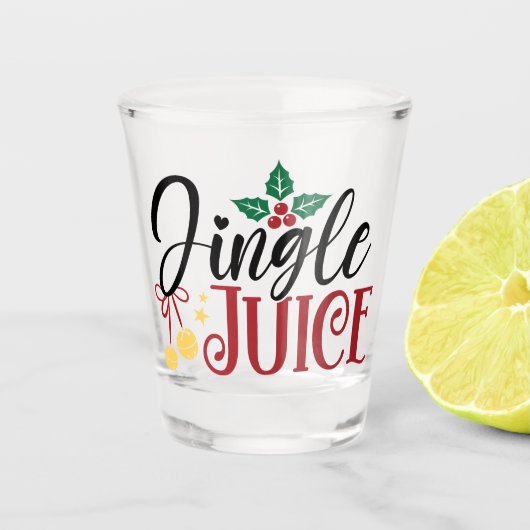 Jingle Juice Shot glass Schnapsglas (Vorderseite)