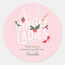 Jingle Ladys Night Out Modern Pink Pastor Holiday