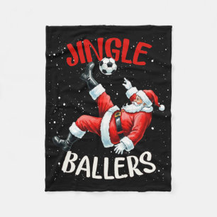 Jingle Llers Lustiger Weihnachtsmann Fußll Weihnac Fleecedecke