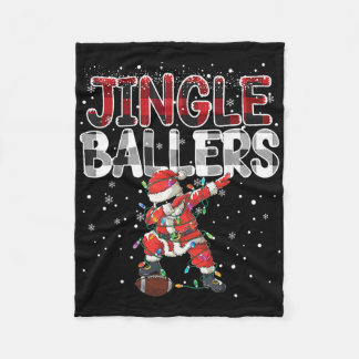 Jingle Llers Weihnachtsmann Fußll Weihnachten Fußb Fleecedecke