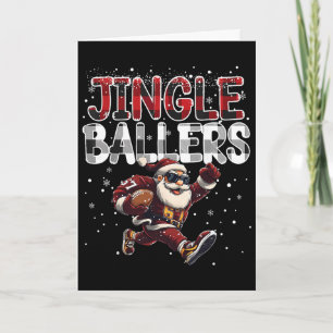 Jingle Llers Weihnachtsmann Fußll Weihnachten Fußb Karte