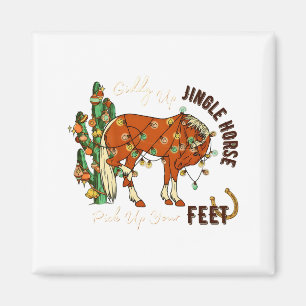 Jingle Lustiges Pferd Ck Heb Deine Füße Cactus Wes Magnet