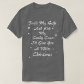 Jingle meine Bälle und lick meine Candy Cane Weihn T-Shirt (Design vorne)
