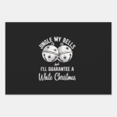 Jingle meine Glocken und ich garantiere Weihnachte Geschenkpapier Set (Vorderseite)