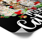 Jingle Meow Funny Cats Christmas Tees For Cat Love Poster (Ecke)