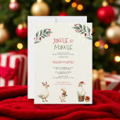 Jingle & Mingle Christmas Gänse Party Einladung
