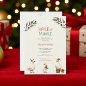 Jingle & Mingle Christmas Gänse Party Einladung