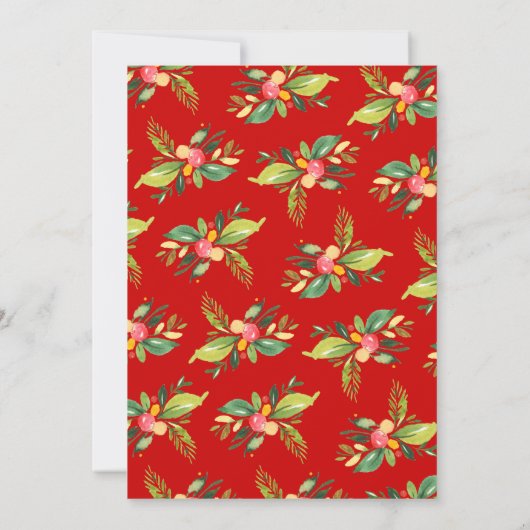 Jingle & Mingle Christmas Holiday Cocktail Party Einladung (Rückseite)