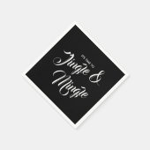 Jingle & Mingle Christmas Holiday Paper Napkin Serviette (Ecke)