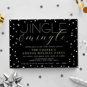 Jingle & Mingle Christmas Holiday Party - Real Folieneinladung