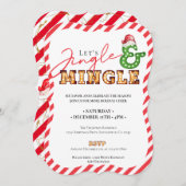 Jingle & Mingle Christmas Marquee Holiday Season Einladung (Vorne/Hinten)
