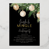 Jingle & Mingle Christmas Party Einladung (Vorderseite)