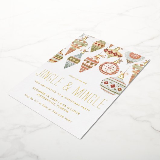 Jingle & Mingle Christmas Party Einladung (Gedreht)