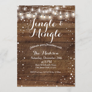 Jingle & Mingle Christmas Party Einladung