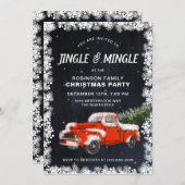Jingle Mingle Christmas Party Einladung (Vorne/Hinten)
