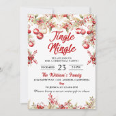 Jingle & Mingle Christmas Party Einladung (Vorderseite)