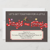Jingle & Mingle Christmas Party Einladung (Vorderseite)
