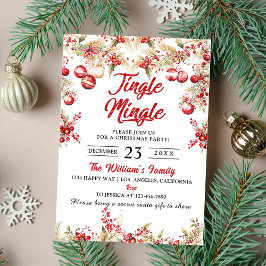 Jingle & Mingle Christmas Party Einladung