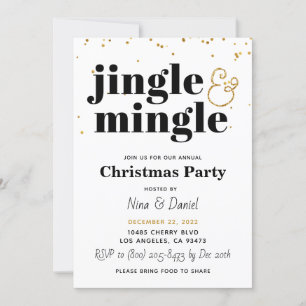 Jingle & Mingle Christmas Party Einladung