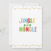 Jingle & Mingle Christmas Party Holidays Einladung (Rückseite)