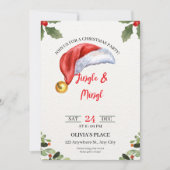 Jingle & Mingle Christmas Party Invitation  Einladung (Vorderseite)