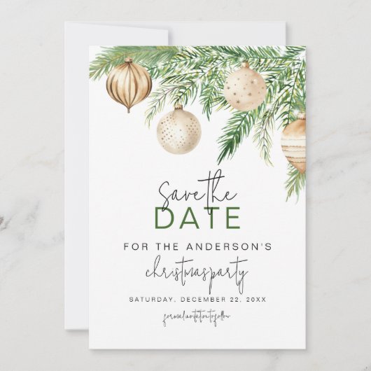 Jingle & Mingle Christmas Party Save The Date (Vorderseite)