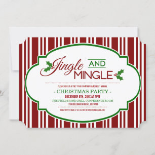 Jingle & Mingle Company Christmas Party Einladung