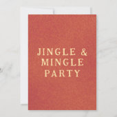 Jingle & Mingle Coole lustige Retro-Weihnachtsmann Einladung (Rückseite)