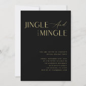 Jingle & Mingle Corporate Company Christmas Party Einladung (Vorderseite)