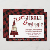 Jingle & Mingle Einladung (Vorne/Hinten)