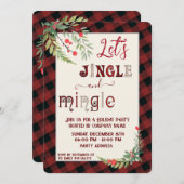 Jingle & Mingle Einladung (Vorne/Hinten)