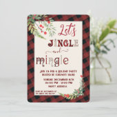 Jingle & Mingle Einladung (Stehend Vorderseite)