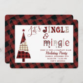Jingle & Mingle Einladung (Vorne/Hinten)