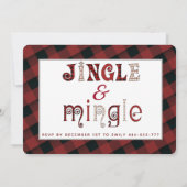 Jingle & Mingle Einladung (Rückseite)