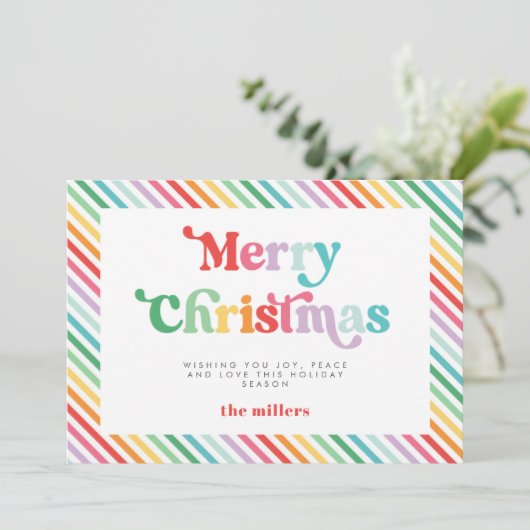 Jingle & Mingle Festivals Feiertagskarte (Stehend Vorderseite)