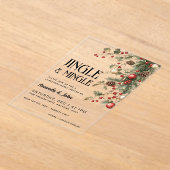 Jingle & Mingle Festivals Weihnachts-Party Acryleinladungen (Ablage )