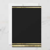 Jingle & Mingle Gold Corporate Christmas Party Einladung (Rückseite)