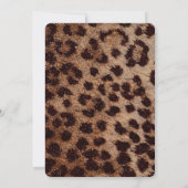 Jingle & Mingle Gold Glam Leopard Christmas Party Einladung (Rückseite)