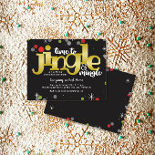 Jingle & Mingle Gold Red and Green Christmas Party