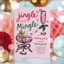 Jingle & Mingle Hand Drawing Weihnachtsfeier