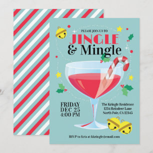 Jingle & Mingle Holiday Cocktail Party Einladung