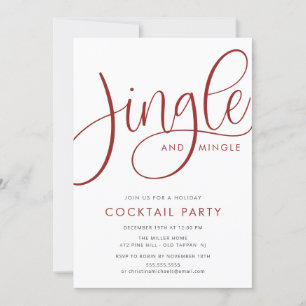 Jingle & Mingle Holiday Cocktail Party Einladung