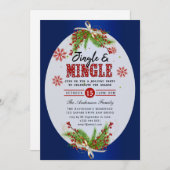 Jingle & Mingle Holiday Party Einladung (Vorne/Hinten)