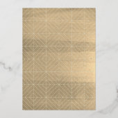 Jingle & Mingle Minimal Christmas Holiday Party Bk Folieneinladung (Rückseite)