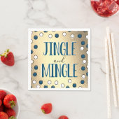 Jingle & Mingle Modern Holiday Party Serviette (Beispiel)
